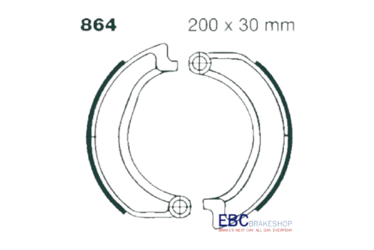 Bremsbacken mit Feder EBC 864
