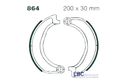 Bremsbacken mit Feder EBC 864