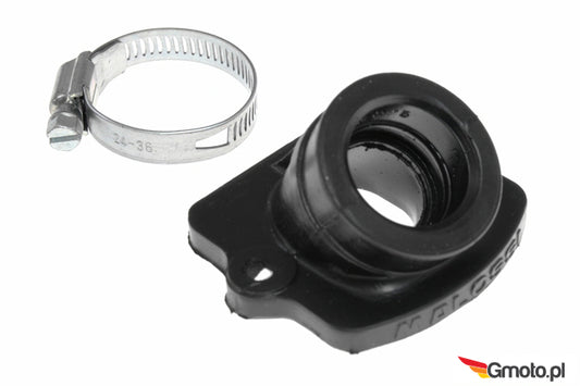 Malossi NBR Ansaugstutzen, kurz, 21mm Durchlass / 24,5mm Auslass