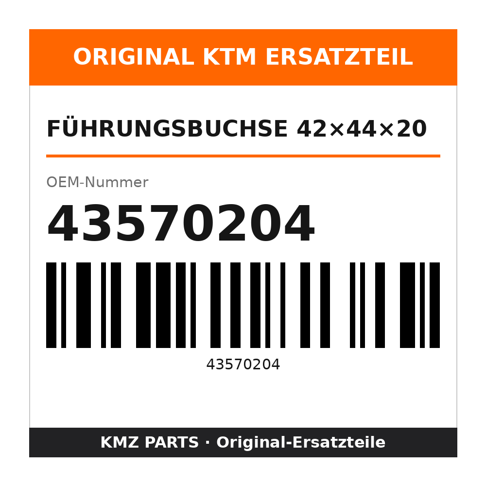 KTM Führungsbuchse 42×44×20 43570204