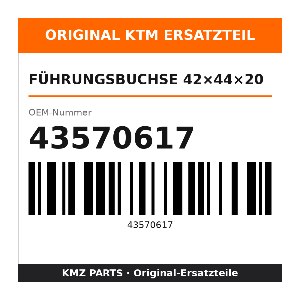 KTM Führungsbuchse 42×44×20 43570617