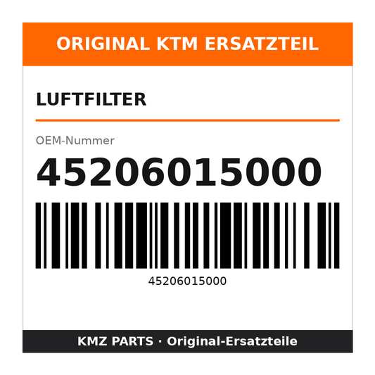 KTM Luftfilter 45206015000