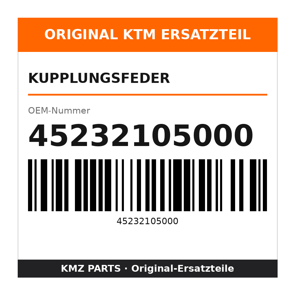 KTM Kupplungsfeder 45232105000