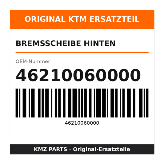 KTM Bremsscheibe hinten 46210060000