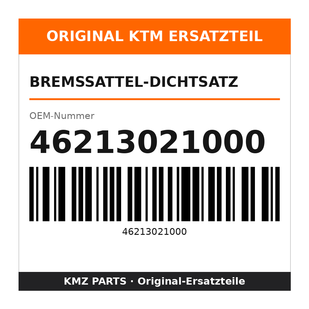 KTM Bremssattel-Dichtsatz 46213021000