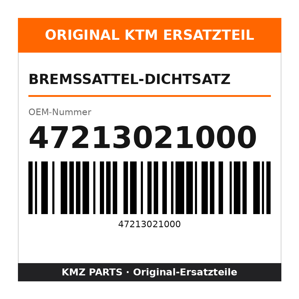 KTM Bremssattel-Dichtsatz 47213021000