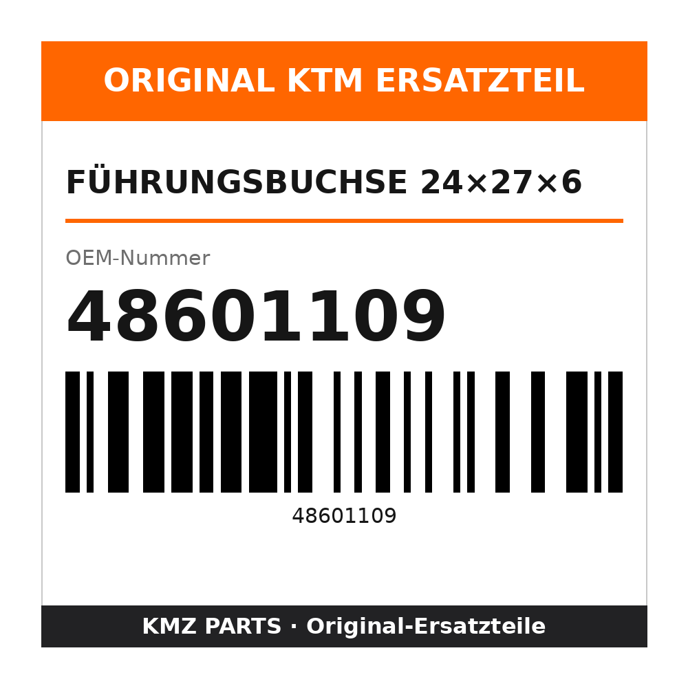 KTM Führungsbuchse 24×27×6 48601109