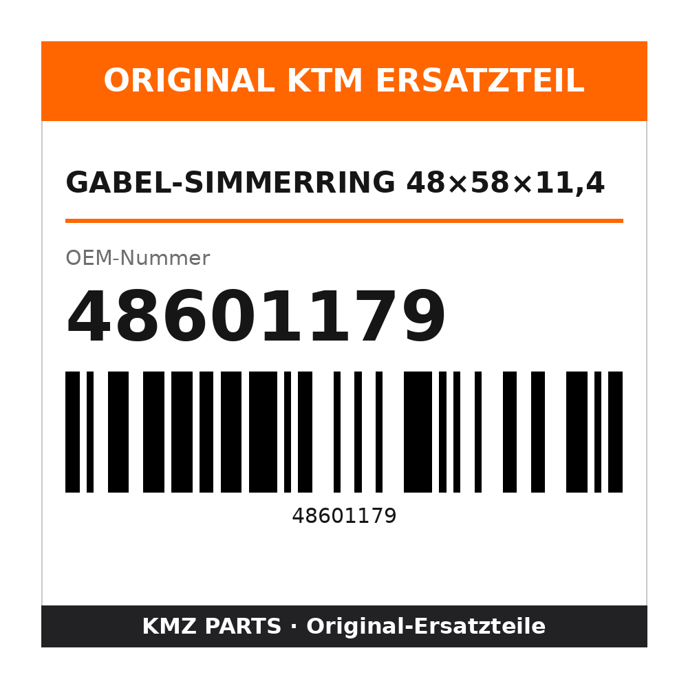 KTM Gabel-Simmerring 48×58×11,4 48601179