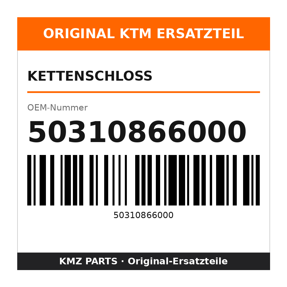 KTM Kettenschloss 50310866000