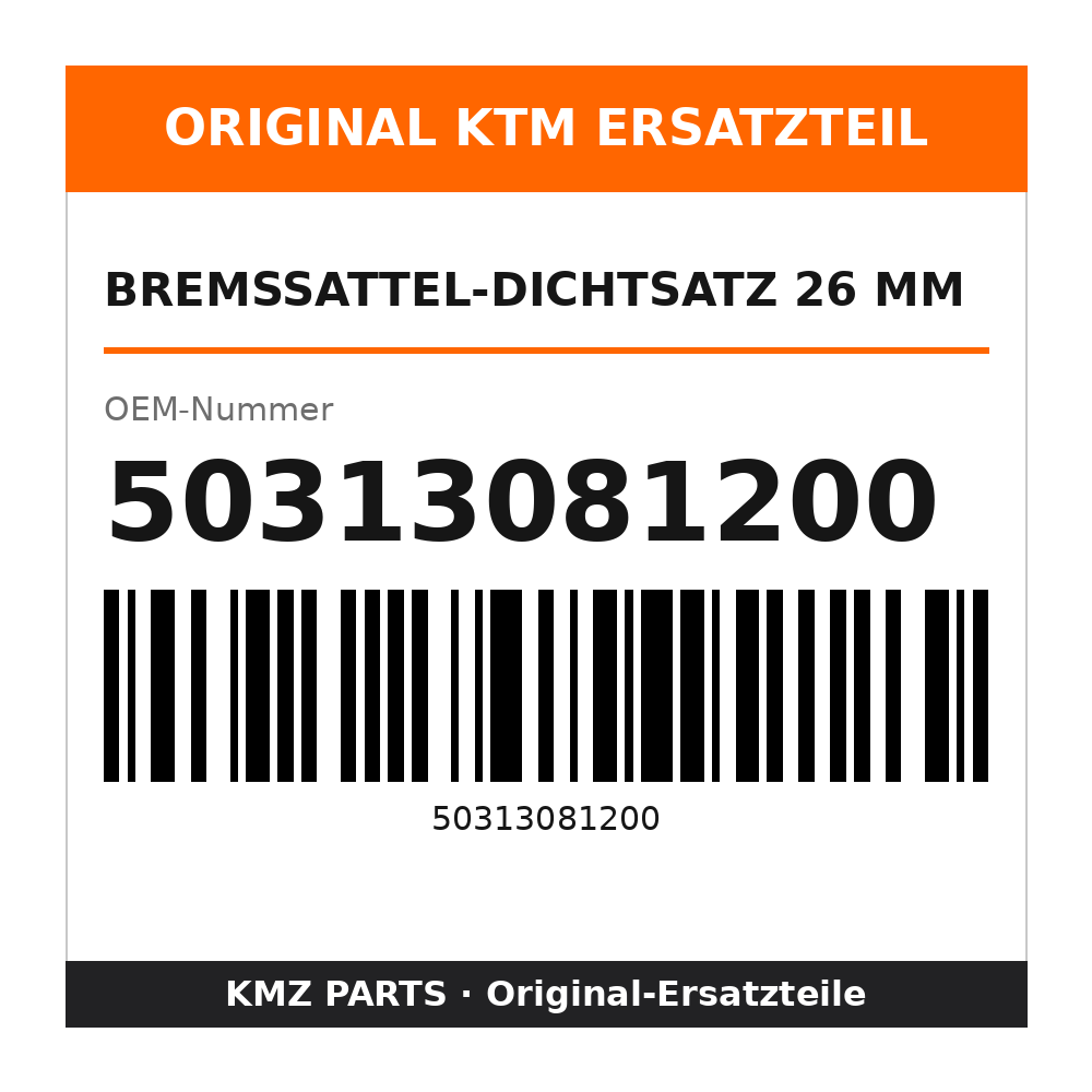 KTM Bremssattel-Dichtsatz 26 mm 50313081200