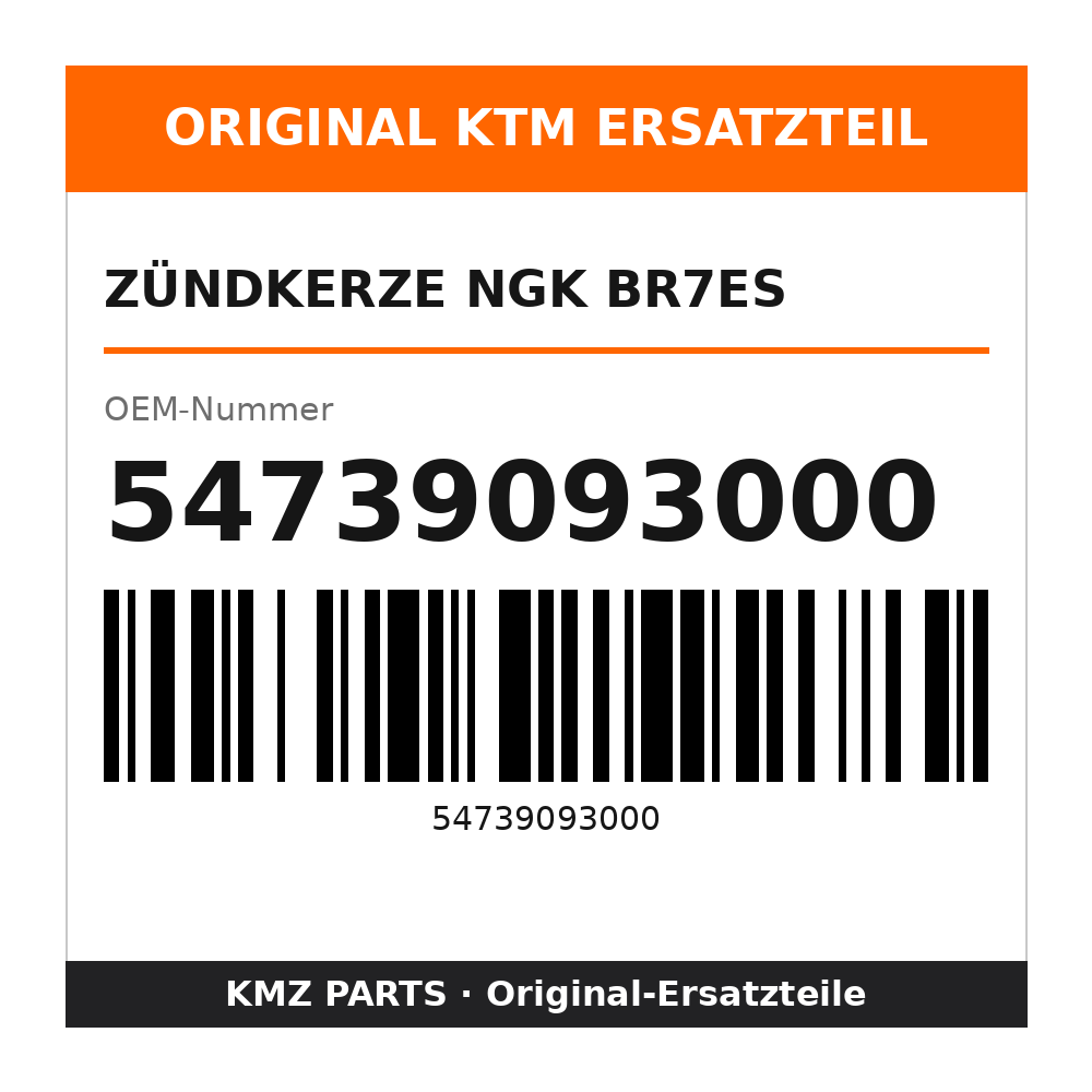 KTM Zündkerze NGK BR7ES 54739093000