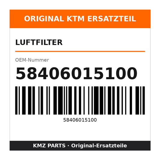 KTM Luftfilter 58406015100