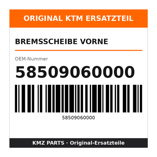 KTM Bremsscheibe vorne 58509060000