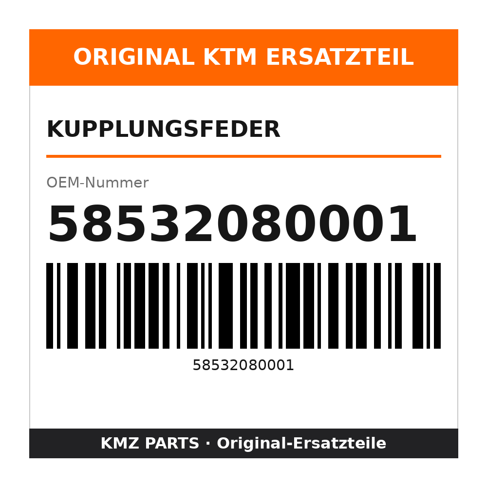 KTM Kupplungsfeder 58532080001