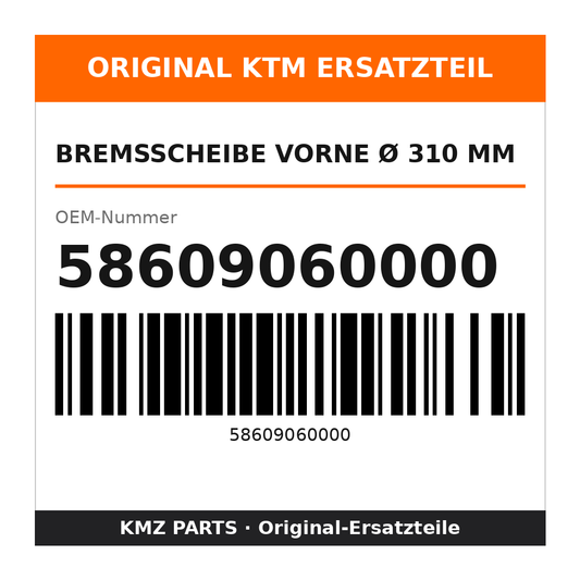 KTM Bremsscheibe vorne Ø 310 mm 58609060000