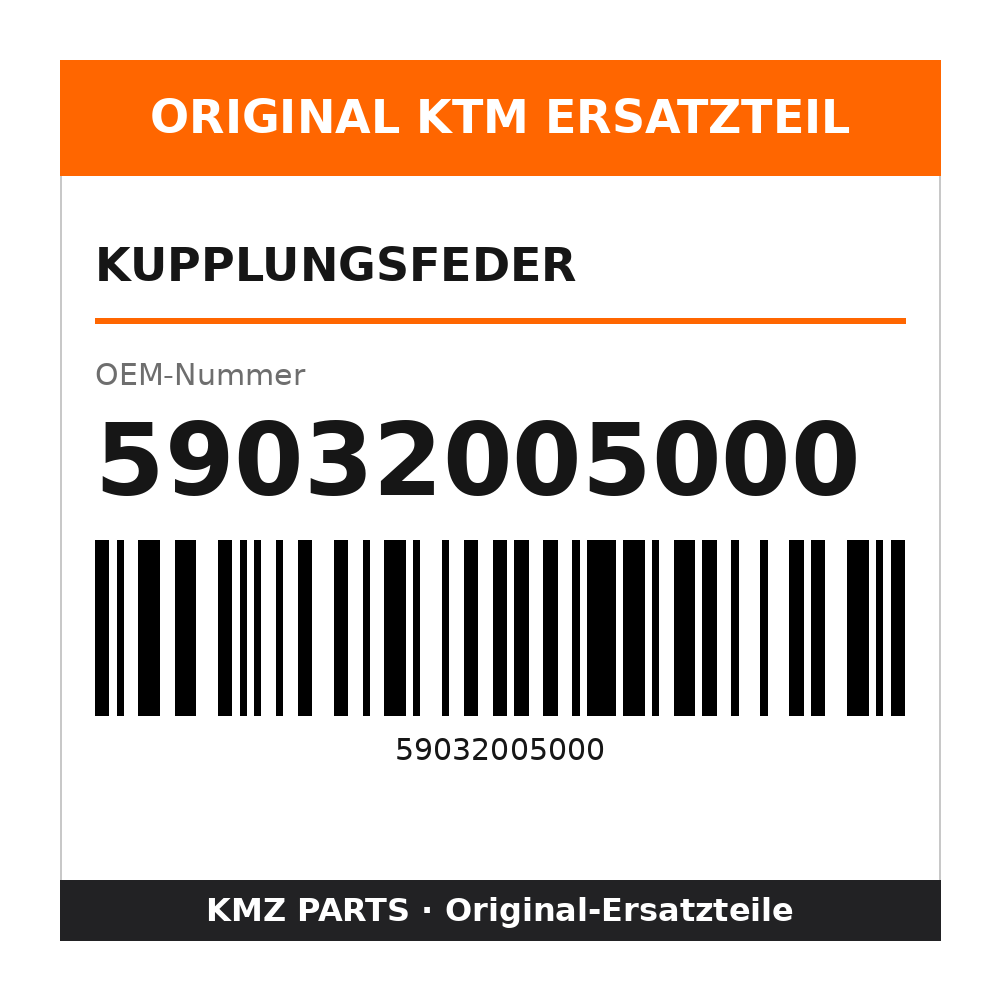 KTM Kupplungsfeder 59032005000