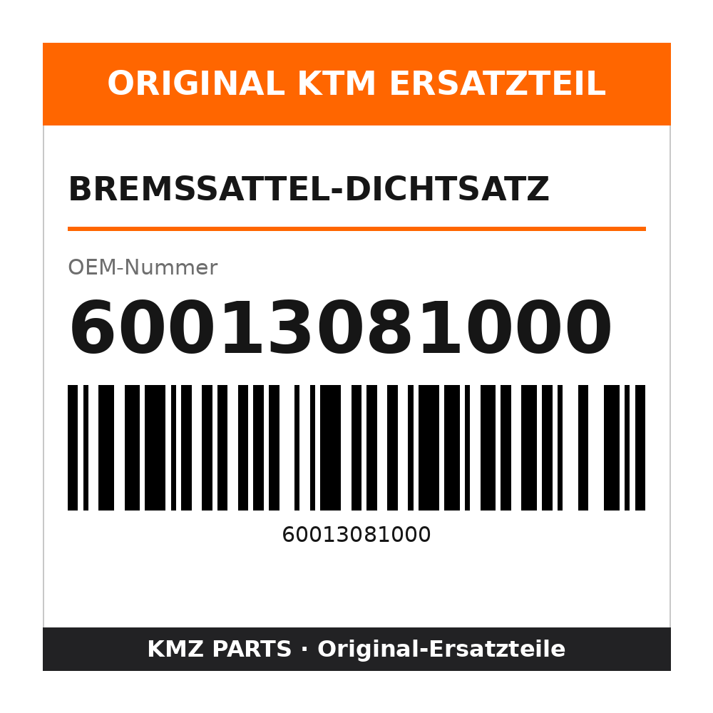 KTM Bremssattel-Dichtsatz 60013081000