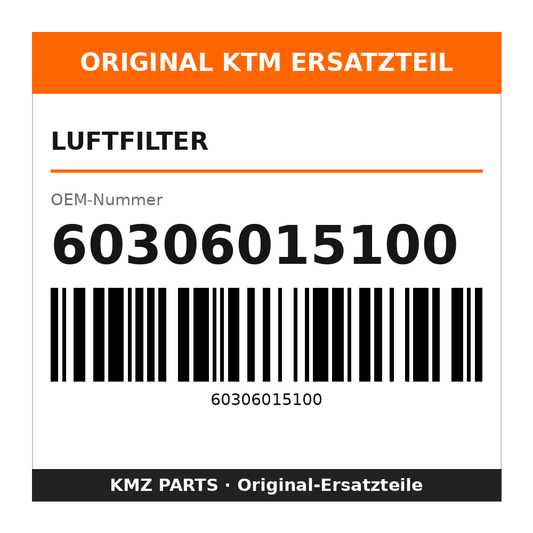 KTM Luftfilter 60306015100