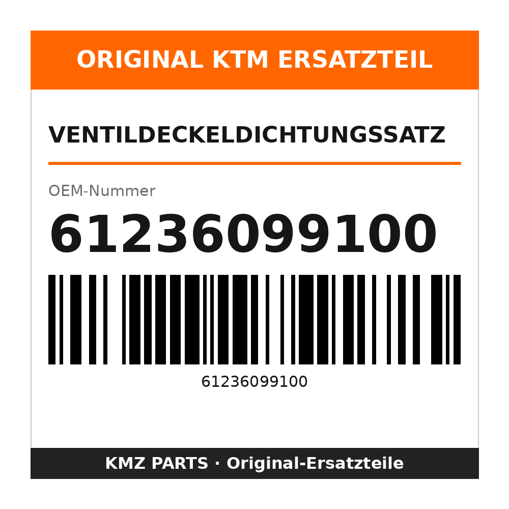 KTM Ventildeckeldichtungssatz 61236099100