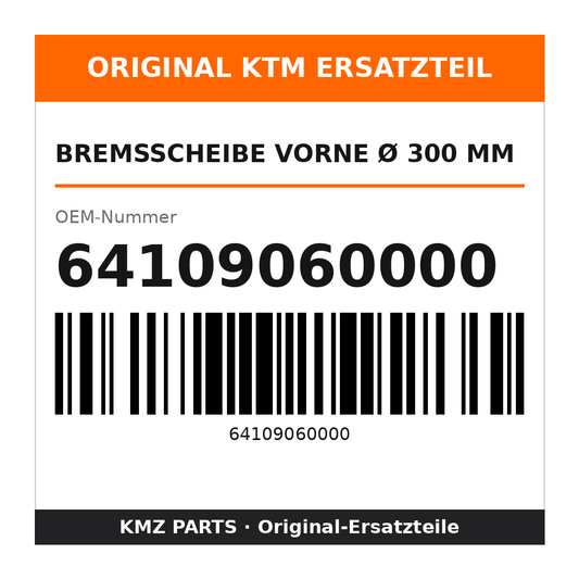 KTM Bremsscheibe vorne Ø 300 mm 64109060000