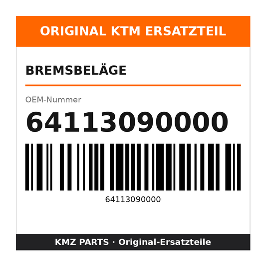 KTM Bremsbeläge 64113090000