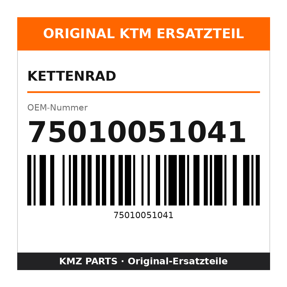 KTM Kettenrad 75010051041