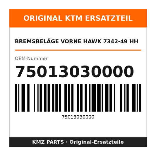 KTM Bremsbeläge vorne HAWK 7342-49 HH 75013030000