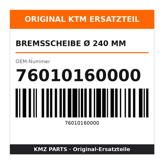 KTM Bremsscheibe Ø 240 mm 76010160000