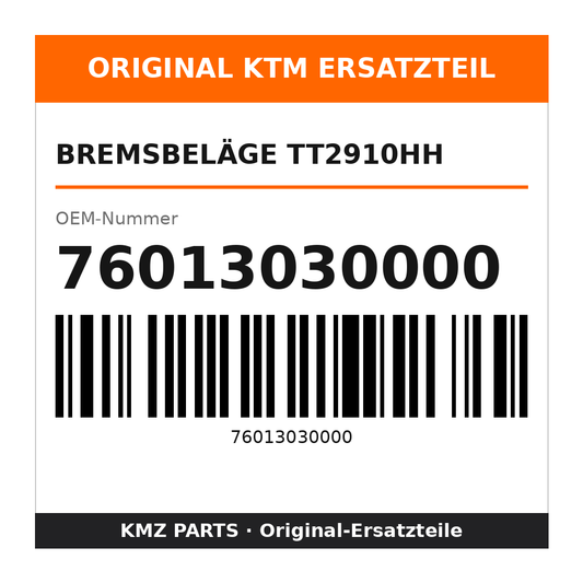 KTM Bremsbeläge TT2910HH 76013030000