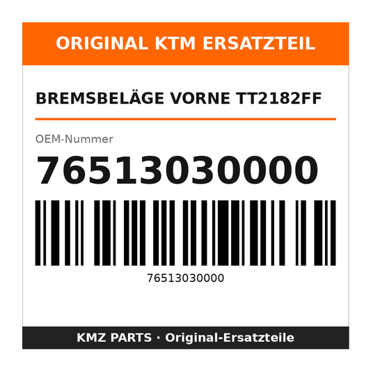 KTM Bremsbeläge vorne TT2182FF 76513030000