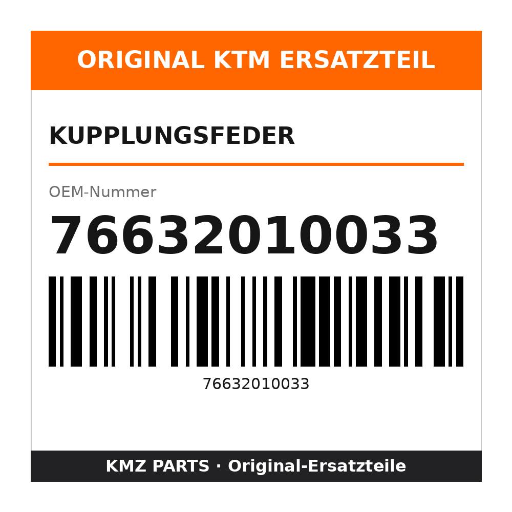 KTM Kupplungsfeder 76632010033