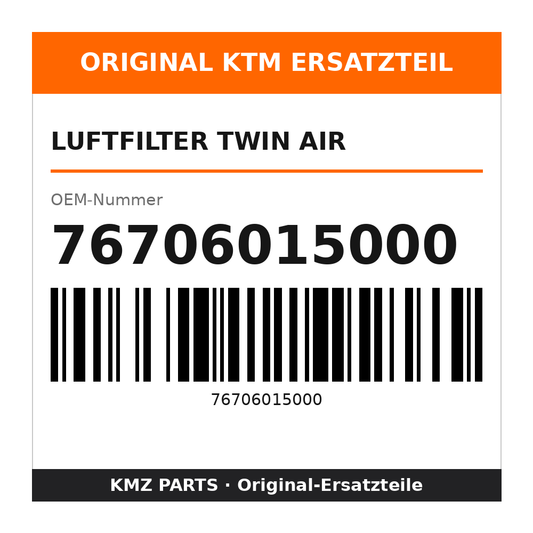 KTM Luftfilter Twin Air 76706015000