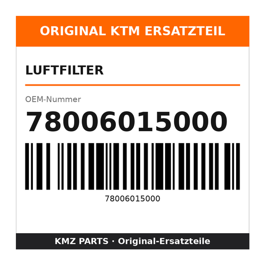 KTM Luftfilter 78006015000