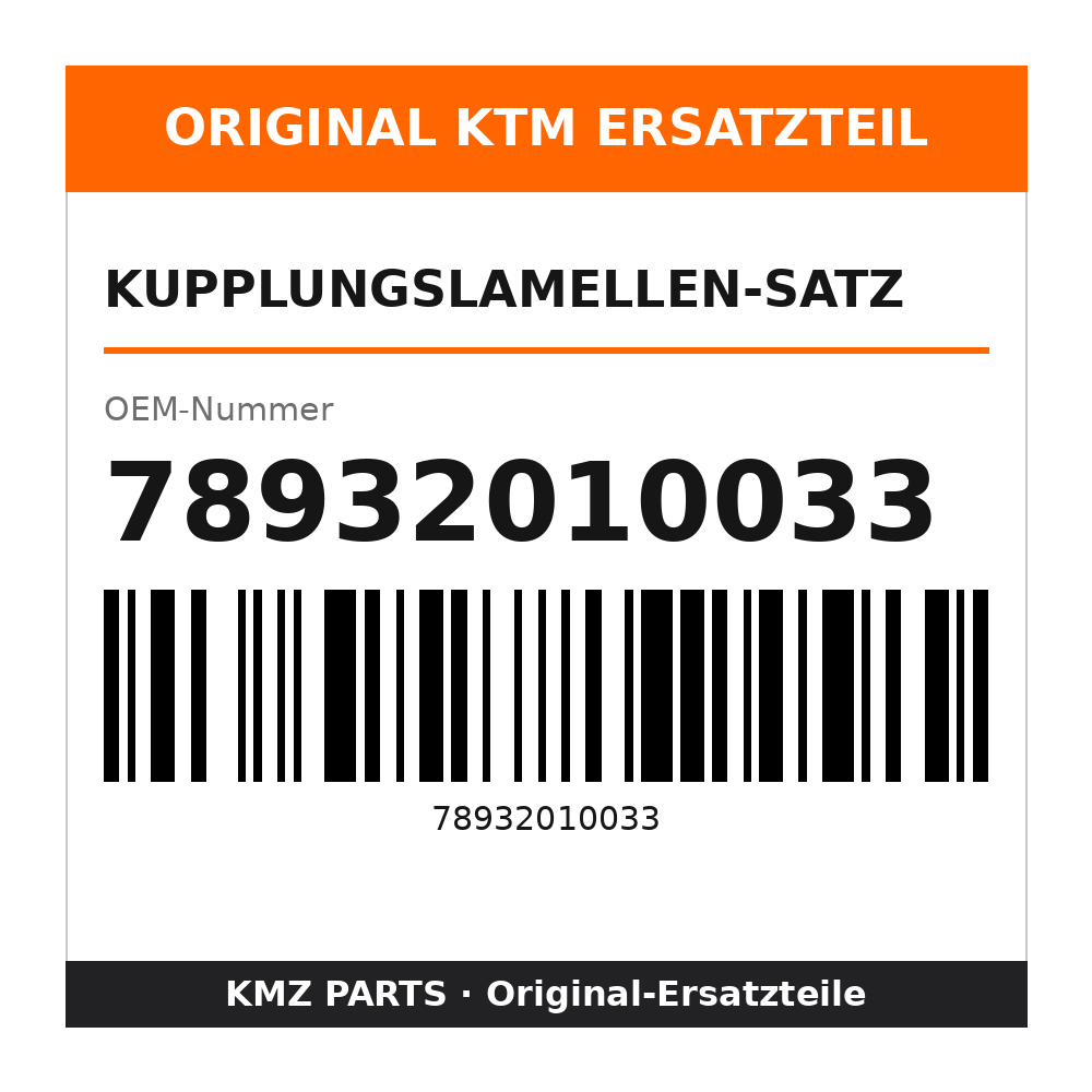 KTM Kupplungslamellen-Satz 78932010033