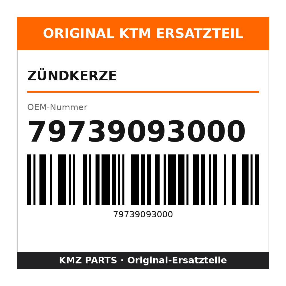 KTM Zündkerze 79739093000