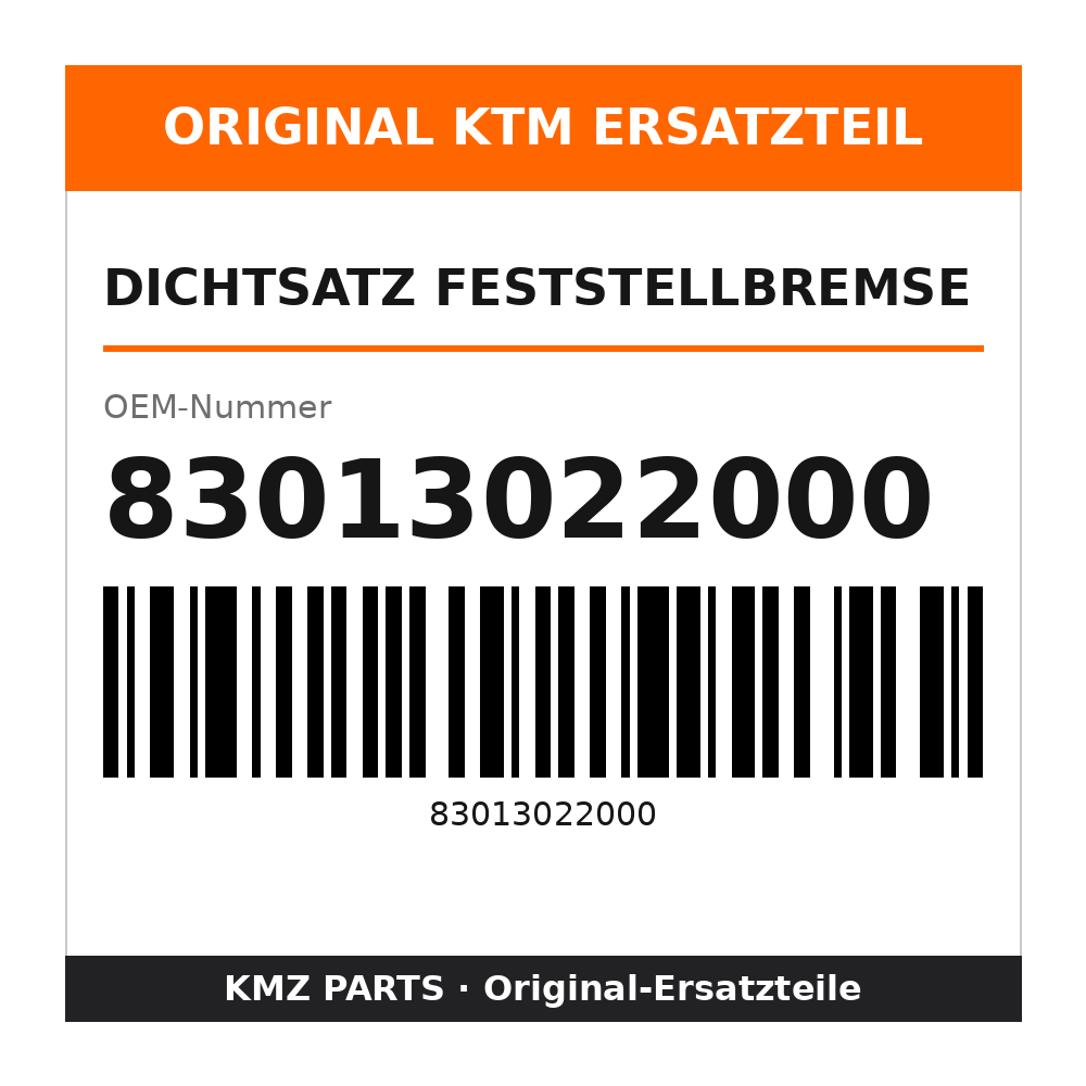 KTM Dichtsatz Feststellbremse 83013022000