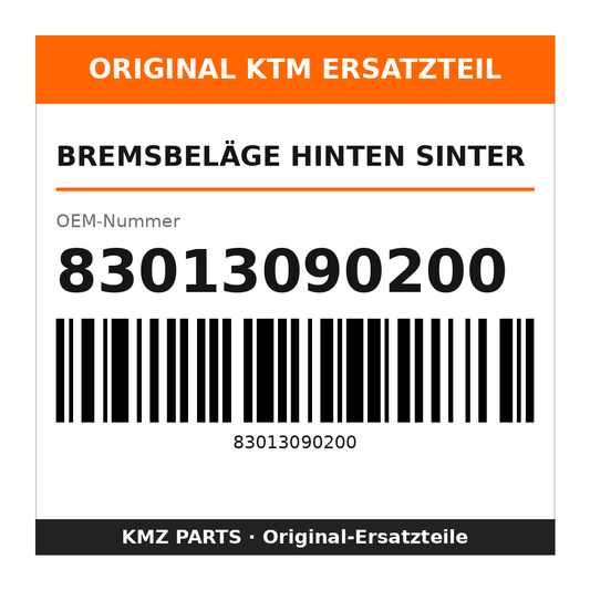 KTM Bremsbeläge hinten SINTER 83013090200