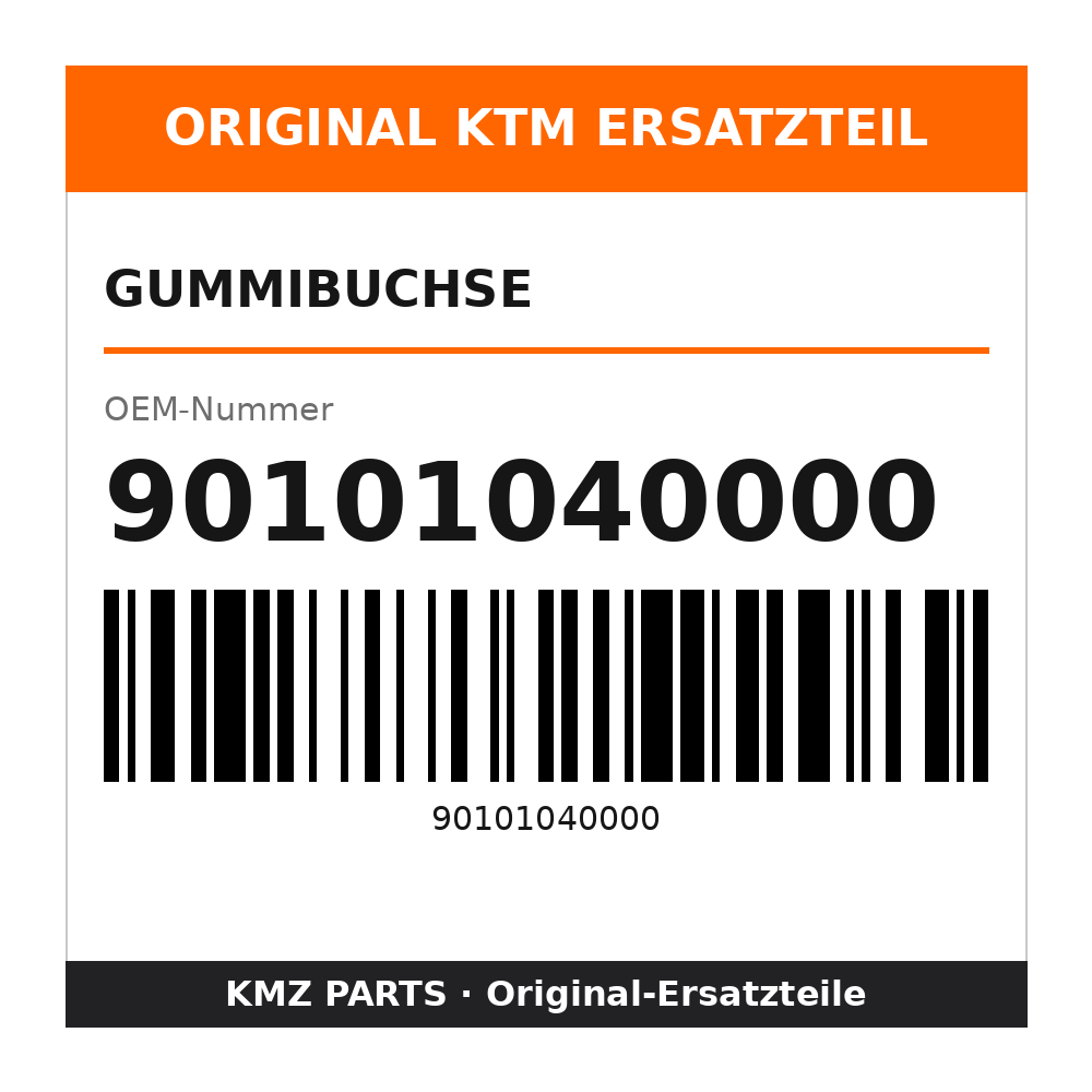 KTM Gummibuchse 90101040000