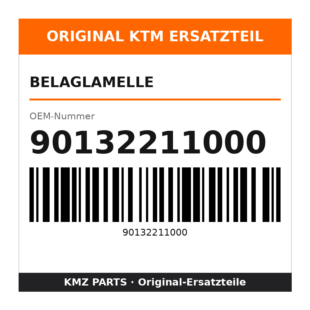 KTM Belaglamelle 90132211000