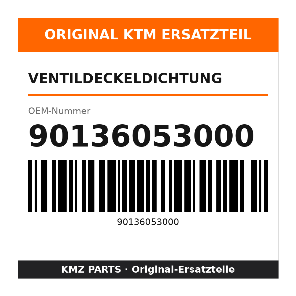 KTM Ventildeckeldichtung 90136053000