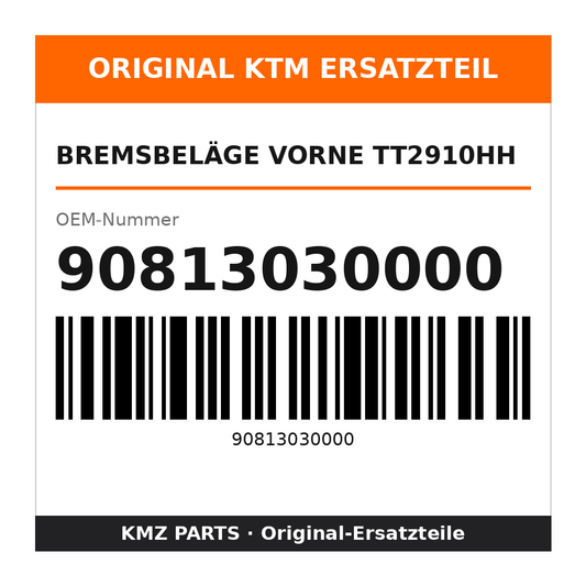 KTM Bremsbeläge vorne TT2910HH 90813030000