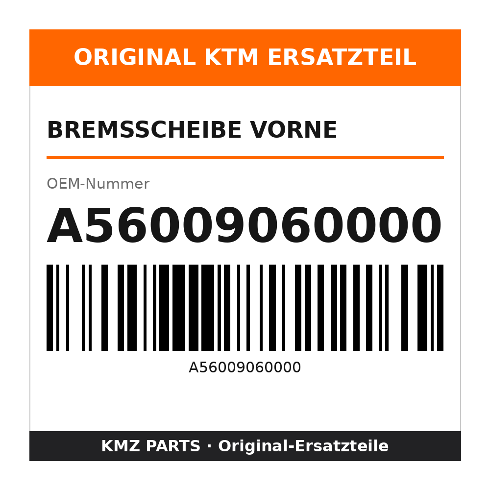 KTM Bremsscheibe vorne A56009060000