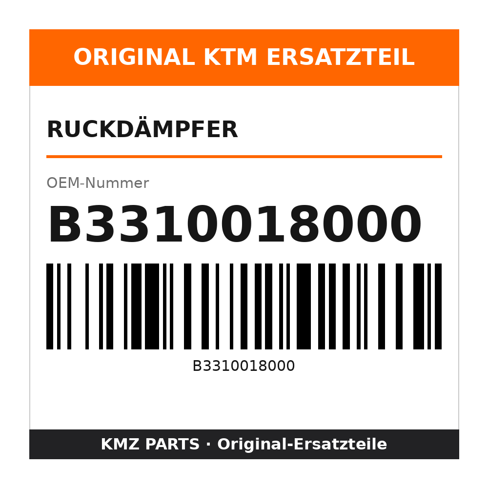 KTM Ruckdämpfer B3310018000