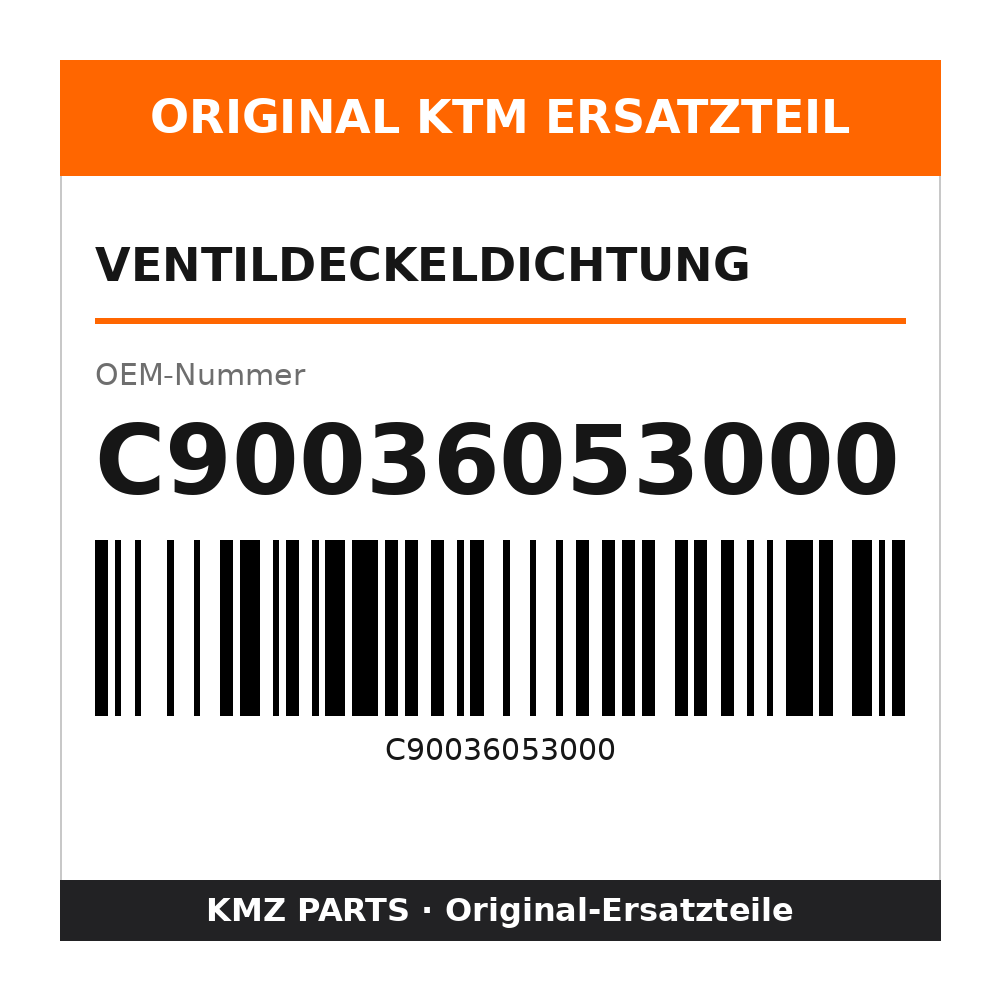 KTM Ventildeckeldichtung C90036053000