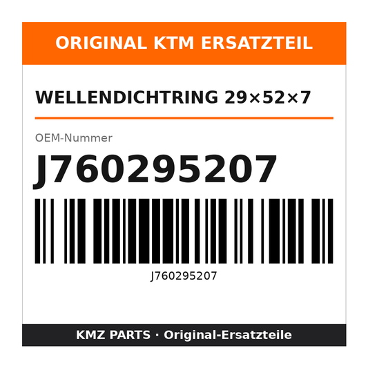 KTM Wellendichtring 29×52×7 J760295207