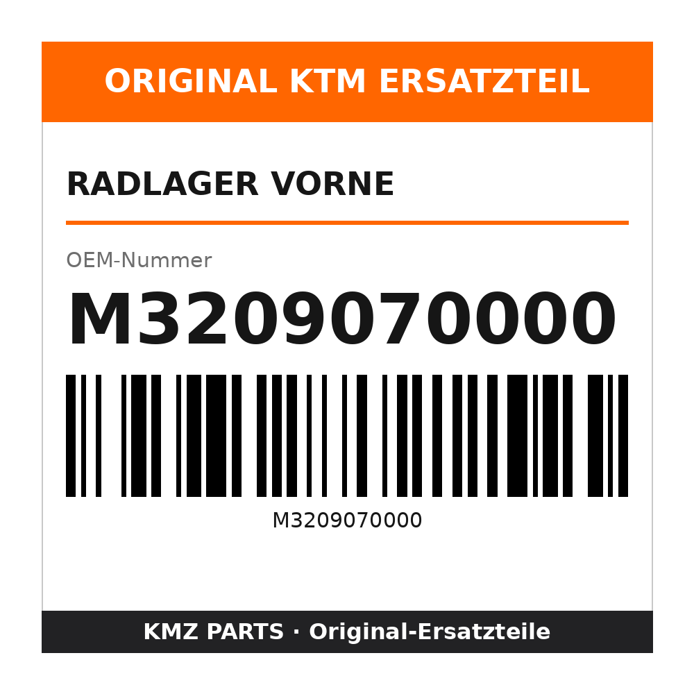 KTM Radlager vorne M3209070000
