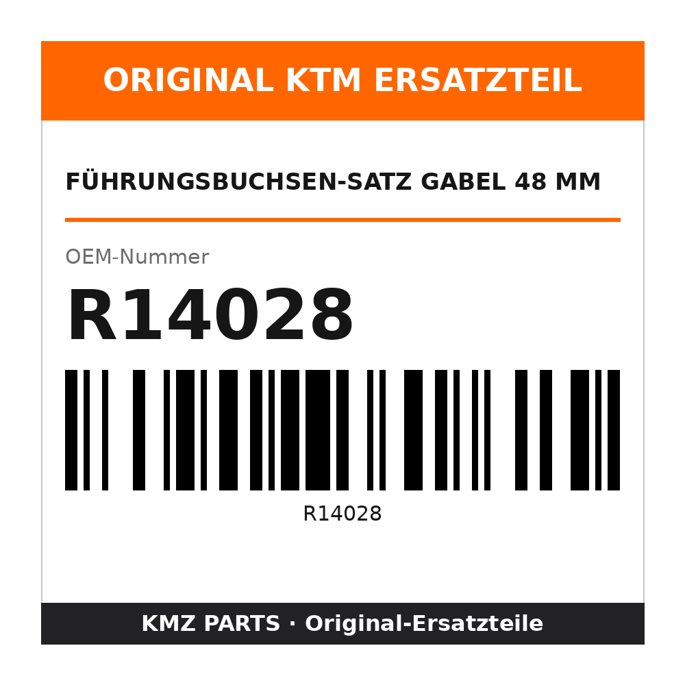 KTM Führungsbuchsen-Satz Gabel 48 mm R14028