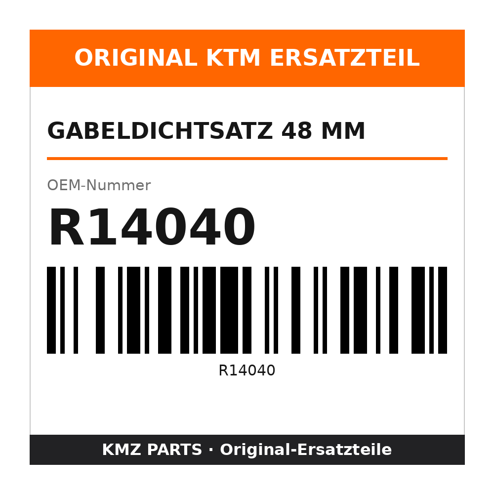 KTM Gabeldichtsatz 48 mm R14040