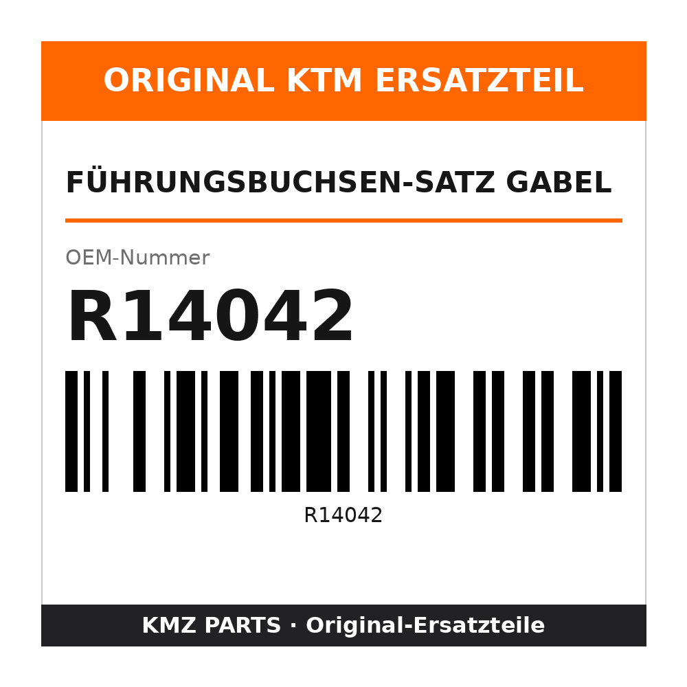 KTM Führungsbuchsen-Satz Gabel R14042