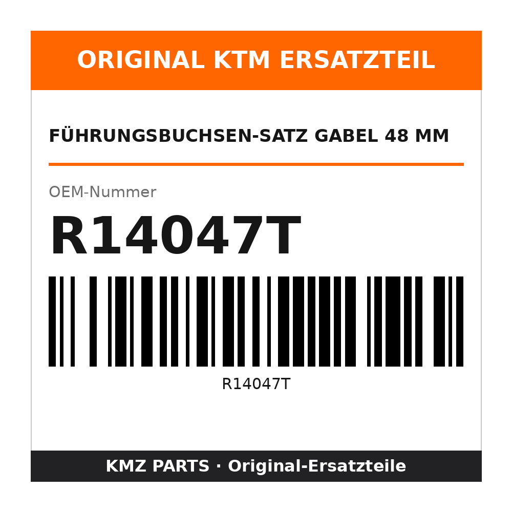 KTM Führungsbuchsen-Satz Gabel 48 mm R14047T
